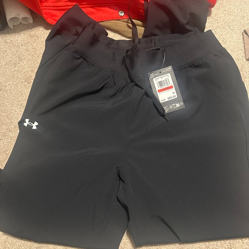 Under Armour Women's Rival Hi Rise Woven Pants XS NWT